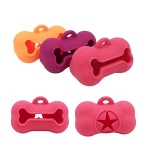 Bolsa de plástico con estampado de logotipo personalizado para excrementos de mascotas, bolsa de plástico con forma de hueso para perro, diseño personalizado - Product Image 2