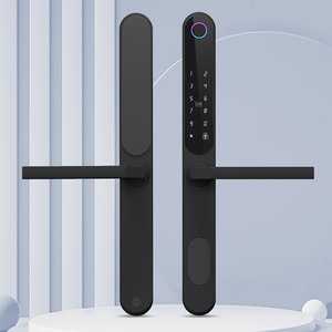 Alliage d'aluminium de haute qualité coulissante mince numérique Intelligent Tuya BLE App <span class=keywords><strong>serrure</strong></span> de <span class=keywords><strong>porte</strong></span> intelligente étanche vente chaude pour <span class=keywords><strong>porte</strong></span> en <span class=keywords><strong>verre</strong></span> - Product Image 2