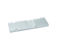 Dissipateur thermique en aluminium extrudé 6063 personnalisé, profil de dissipateur thermique à ailettes haute densité pour alimentation électrique, refroidissement électronique