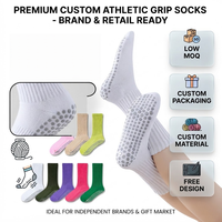 Chaussettes de sport antidérapantes personnalisées pour femmes, avec coussinets en silicone sur toute la semelle, pour yoga et pilates, vente en gros