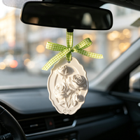 Coffret Cadeau Luxe Diffuseur d'Huiles Essentielles Parfumées pour la Maison Pierre Aromatique en Céramique Suspendue Désodorisant pour Armoire et Voiture