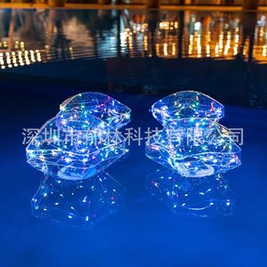 Inflatable <b>Led</b> Lighting <b>Ball</b> Pvc Waterproof Ip68 Swimming Pool Float Light - Product Image 2