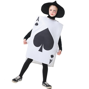 Disfraces de Halloween Alice Fantasy puesta en escena Unisex padre-hijo Poker naipes <span class=keywords><strong>Ace</strong></span> of Spades disfraz para niños adultos - Product Image 3