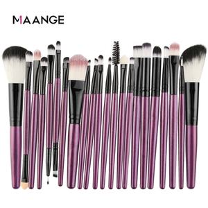 MAANGE-brochas de maquillaje profesionales, mango de plástico, 10 colores personalizados, venta al por mayor, cosméticos, juego de brochas de maquillaje - Product Image 2