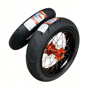 Ensemble de roues Supermoto KYZ Ultra Bee 17 pouces en alliage anodisé, pneus avant 110/70R17 et arrière 140/60R17, haute performance, course, mise à niveau professionnelle - Product Image 3