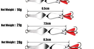 เหยื่อจิ๊กโลหะแบบหล่นเร็ว ตีไกล ตะขอสามทาง จมเร็ว น้ำหนัก 10 กรัม 14 กรัม 21 กรัม 28 กรัม สำหรับ<span class=keywords><strong>ตก</strong></span><span class=keywords><strong>ปลา</strong></span>ในทะเลสาบ - Product Image 6