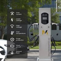 Station de recharge pour véhicules électriques XUDIANTONG OEM/ODM double 14KW-44KW AC CHAdeMO Type1 Type2, tension d'entrée 220V pour voitures BYD Tesla, montage mural