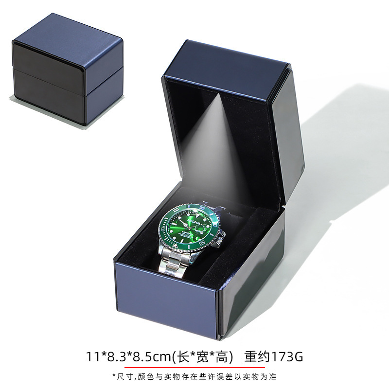 Caja de reloj azul