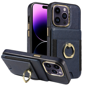 Nueva Funda de Teléfono Tipo Cartera de Cuero PU con Diseño Empresarial, Ranuras para Tarjetas de Crédito y Soporte para <span class=keywords><strong>iPhone</strong></span> 15 Pro Max - Product Image 2