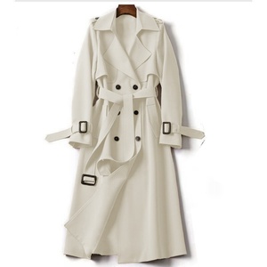 Abrigo Midi Británico de Otoño-Invierno para Mujer, Ecológico, de Doble Botonadura, Manga Larga, Estilo Urbano, Elegante, Casual, para Oficina - Product Image 3