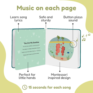 <span class=keywords><strong>Livre</strong></span> de planche à 6 boutons de conception populaire pour les tout-petits Comptine Musique Son Bedtime <span class=keywords><strong>Audio</strong></span> Couverture rigide avec reliure parfaite - Product Image 4