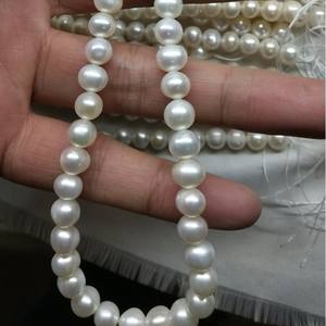 Collar de Perlas Pequeñas y Refrescantes de 7-8 mm, Perlas Sueltas Semiterminadas con Pequeñas Imperfecciones, Directo de Fábrica - Product Image 4