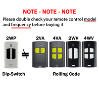 BENINCA TO.GO VA WV 2VA 4VA 2WV 4WV Télécommande de porte de garage 433.92MHz Rolling Code Beninca TO.GO 2VA