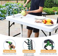Table de camping en plein air portable en plastique personnalisé en usine pour une utilisation en extérieur