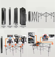 Tables pliantes modernes APT007 personnalisées, légères, portables, pour le camping en plein air, en aluminium, pour la terrasse, le jardin, avec finition imitation bois, imperméables