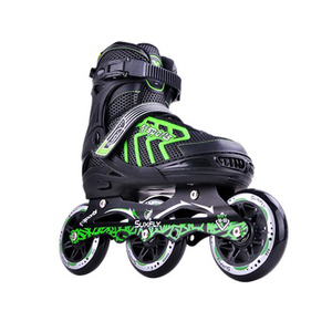 Cho người lớn người đàn ông phổ biến tùy chỉnh cao phục hồi PU 3 bánh xe không nhấp nháy Con lăn <span class=keywords><strong>Inline</strong></span> Giày trượt Giày - Product Image 1