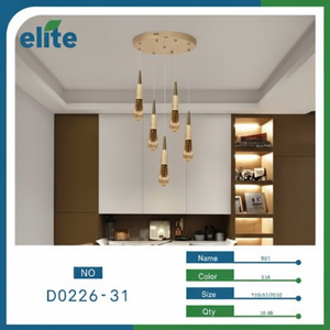 Lampadario moderno minimalista Multi-luce per soggiorno e zona pranzo illuminazione bianca calda 3000K 4000K CCT opzioni - Product Image 1