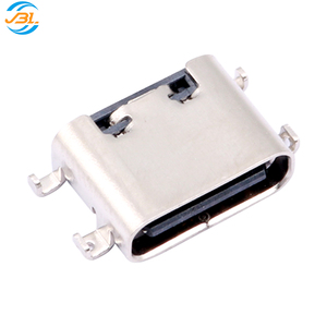 Connecteur femelle Molex à montage central <span class=keywords><strong>USB</strong></span> <span class=keywords><strong>Type</strong></span> <span class=keywords><strong>C</strong></span> 16 broches, simple rangée, en acier inoxydable, vertical, USB3.0 H3.11, personnalisable - Product Image 2