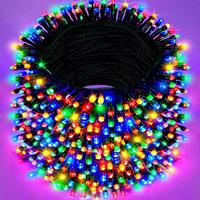Guirlandes lumineuses LED imperméables pour l'extérieur, lumières de Noël basse tension pour la cour, le centre commercial