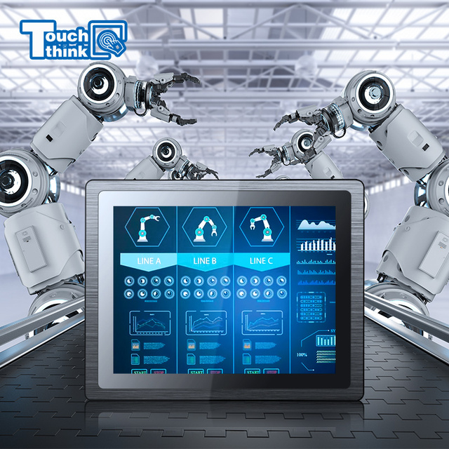 Touchthink High-Power Fanless Industrial Android/Linux/Ubuntu OS Panel PC I7/I5/I3 CPUs IP67 Waterproof Capacitive/Resistive