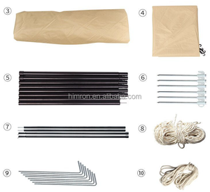 Tentes de <span class=keywords><strong>camping</strong></span> automatiques portables en Oxford 210D, ouverture rapide, avec auvent intégré - Product Image 6