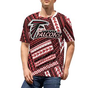 Top qualité respirant Polyester coton t-shirts hommes grande taille 6XL polynésien Tribal impression Sport hauts personnalisé Football logo t-shirts - Product Image 3