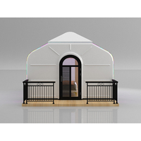 Dôme en polycarbonate pour hôtel, tente modulaire préfabriquée, dôme en cristal PC, maison en forme de bulle