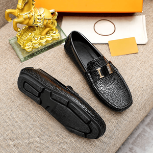 Oxford Shoes Square Toe <b>Slip</b>-On <b>Full</b>-grain Cowhide Upper Foamed Rubber/Latex Midsole Rubber Outsole Fabric Lining Comfort All - Product Image 5