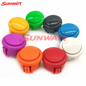 Bouton rond de 30 mm en plastique pour machine de jeu à monnayeur - Vente chaude - Product Image 2