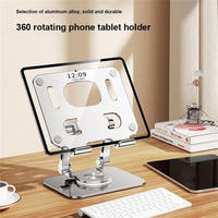 Support de téléphone portable populaire sur TikTok 2024, support de tablette rotatif à 360°, support de tablette de bureau en métal pour iPad iPhone