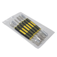 Ensemble de spudger en métal 6 pièces outil manuel de pied de biche pour kit d'outils de réparation d'entretien d'ordinateur portable de téléphone portable
