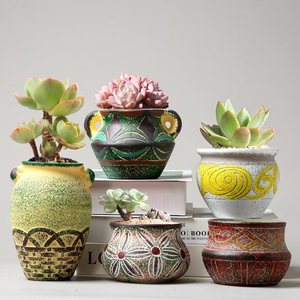 Ensemble de pots à succulentes minimalistes nordiques respirants et translucides – Pots de plantes créatifs <span class=keywords><strong>en</strong></span> promotion pour le jardinage (vente <span class=keywords><strong>en</strong></span> gros) - Product Image 1