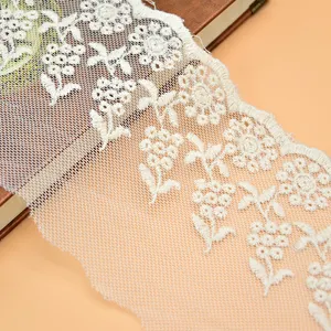 African French Embroidered Lace Bridal Lace With Eyelash Fabric For Wedding 210239 Beautiful Fancy 300cm Width Dress Woman Shoes