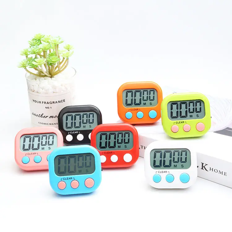 Atacado Contagem regressiva Digital tela grande Temporizador de cozinha Home Cooking Magnetic Classroom Countdown Timers para professores Crianças