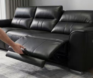 Luxury Modern Power Recliner Leather Sofa <b>Set</b> 3 Seater Smart Electric Living Room Sofa with USB Charging Port for Home & Office - Product Image 2
