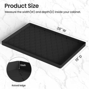 NOVISON Tapis de porte en silicone, grattoir d'entrée, tapis de bienvenue, tapis de sol durable, antidérapant, imperméable, profil bas, robuste - Product Image 2