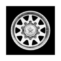 Ruedas de Camioneta Forjadas de Una Pieza, con Centro Flotante Grande Personalizado, Pulido, 22 y 24 Pulgadas, 10x225, para F350, F450, Silverado 3500HD