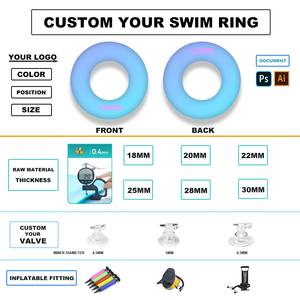 Mart personnalisé 80cm Offre Spéciale mignon anneaux de natation pour enfants piscine anneau de sauvetage bouée anneau de natation gonflable pour adultes - Product Image 6