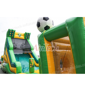 Parcours d'obstacles gonflable sur le thème du football <span class=keywords><strong>Ninja</strong></span> <span class=keywords><strong>Warrior</strong></span> pas cher avec toboggan géant pour une capacité de 20 personnes Jeu en plein air - Product Image 5