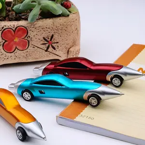 قرطاسية إبداعية للأطفال كورية يابانية، تصميم سيارة سباق مبتكر ومضحك، هدايا أطفال على شكل لعبة صغيرة، قلم تخطيط نموذج سيارة