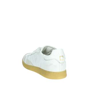 D.A.T.E. Zapatillas Donna W391-SL-CA-BN Bianco de cuero blanco transpirable con cordones y caña baja, estilo casual - Product Image 2