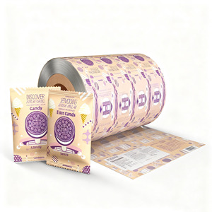 Película protectora, galletas de romero, caramelos de melocotón, piñones, aperitivos, bolsita, rollo de embalaje de grado alimenticio laminado de plástico - Product Image 2