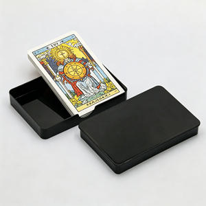Juego de Cartas del Tarot de PVC Personalizado, Impermeable, con 78 Cartas Ilustradas, Mazo de Cartas del Tarot con Libro de Instrucciones - Product Image 5