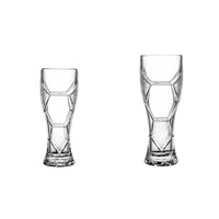 Lot de mugs à bière en verre sodocalcique épaissi grande capacité, thème football créatif, design moderne et minimaliste, emballage en boîte couleur