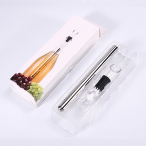 <b>Wine</b> Chiller Stick Stainless Steel Bottle <b>Stopper</b> Reusable <b>Wine</b> Cooler with Seal Cap for <b>Wine</b> Bottles - Product Image 1