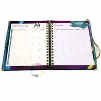 Papier a5 a5 5 de haute qualité, personnalisé, en lin, avec logo imprimé en spirale, pour journal agenda planificateur, carnet de notes ou agenda, vente en gros