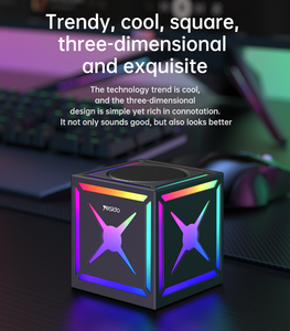 Yesido 5W bt5.3 <span class=keywords><strong>Mini</strong></span> RGB ánh sáng đầy màu sắc BT Loa Tuổi thọ pin dài loa không dây ysw34 - Product Image 4