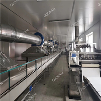Industriële machine voor het maken van gebakken noedels, commerciële apparatuur voor het maken van instant vierkante noedels