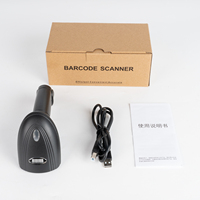 Escáner de código de barras Qr 2D de fábrica, lector de código de barras inalámbrico de mano, compatible con escaneo de pantalla, lector de código de barras UPC para biblioteca de almacén