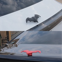 Décoration de toit de voiture, décoration de casque, décoration de moto, chauve-souris en EVA élastique, durable, intéressante, universelle